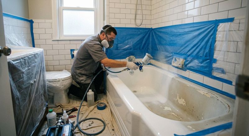 Bathtub Resurfacing project example